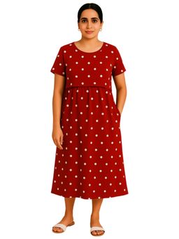 Putchi - Women Red Cotton Dress