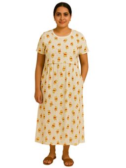 Putchi - Women Beige Cotton Dress