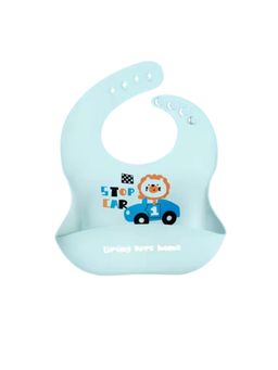Chinmay Kids - Light Weight, Waterproof, Easy-Wipe Unisex Silicone Baby Bib Blue