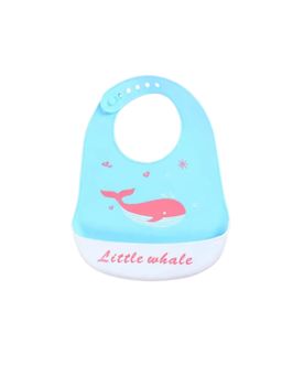 Chinmay Kids - Light Weight, Waterproof, Easy-Wipe Unisex Silicone Baby Bib Blue