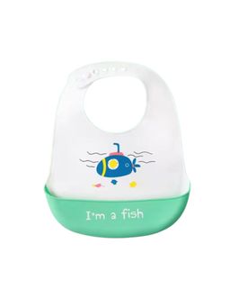 Chinmay Kids - Light Weight, Waterproof, Easy-Wipe Unisex Silicone Baby Bib White
