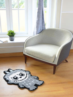 RALIA HOMES - The Bubu Doll Grey Kids Bath Mat (M)