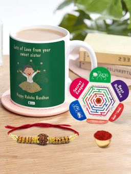 Indigifts - Lots of Love Mug 320ml, Rakhi, Gift for Brother