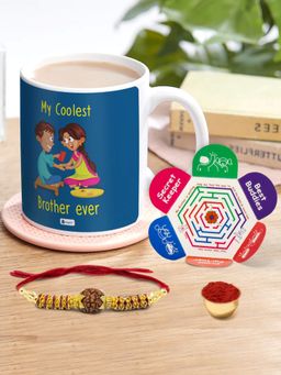 Indigifts - Coolest Brother Ever Mug 320 ml, Rakhi