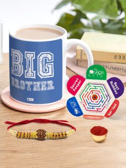 Indigifts - Big Brother Ceramic Mug 320ml, Rakhi