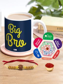 Indigifts - Big Bro Ceramic Mug 320ml, Rakhi, Gift for Brother