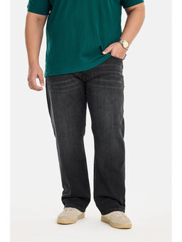 Snitch - Black Washed Straight Casual Jeans for Men