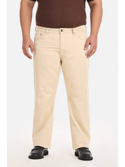 Snitch - Cream Straight Casual Jeans for Men