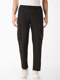 Jack & Jones - Men Black Cargo Pocket Pants