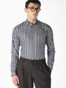 Jack & Jones - Men Striped Cotton Casual Shirt
