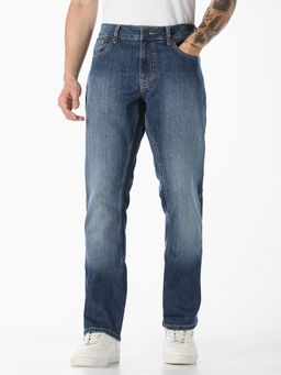 Jack & Jones - Men Blue Clark Regular Fit Jeans