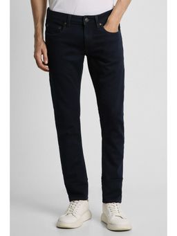 Peter England - Men Navy Dark Wash Low Skinny Fit Jeans