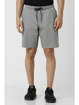 Van Heusen - Men Grey Solid Casual Shorts