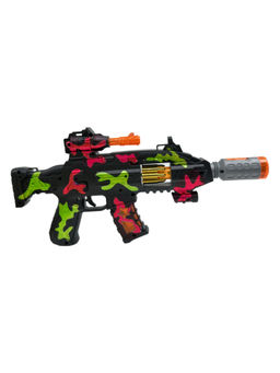 Joy Junction - Battery Operated Defender Gun for Kids with Light Vibration & Smoke Green (3-12 Years)