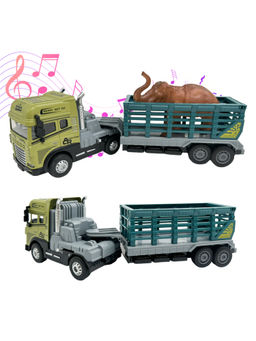 Joy Junction - 1:24 Scale Alloy Metal Rescue Truck and Trailer Set for Kids 3 Years (3-12 Years)