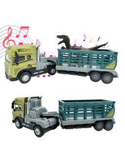 Joy Junction - 1:24 Scale Alloy Metal Rescue Truck and Trailer Set For Kids 3 Years (3-12 Years)