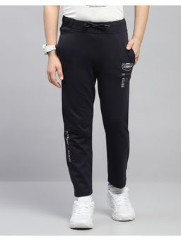 Monte Carlo - Boys Navy Blue Solid Trackpant