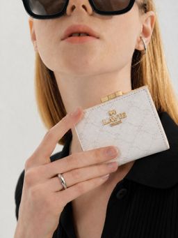 Lavie Paris - Women Mono Romane Frame Wallet - Ivory (S)