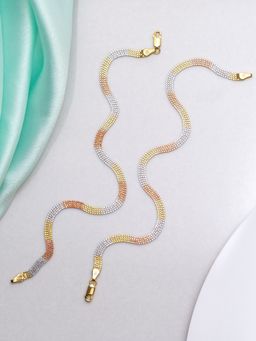 Zavya - Multi Toned 925 Sterling Silver Anklet