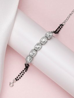Zavya - Cubic Zirconia 925 Silver Mangalsutra Bracelet