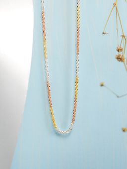 Zavya - Adorable Triple Tone 925 Sterling Silver Chain