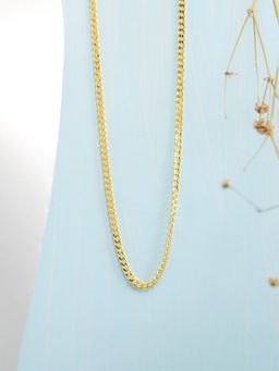 Zavya - Elegant Golden Plated 925 Sterling Silver Curb Chain