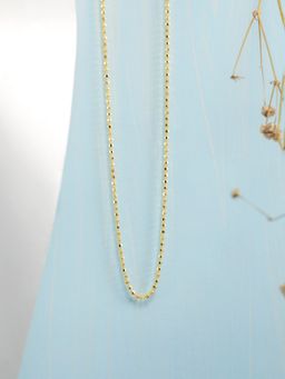 Zavya - Minimal Beaded Gold Plated 925 Sterling Silver Chain