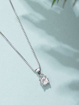 Zavya - Solitaire 925 Silver Necklace