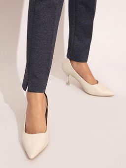 Twenty Dresses by Nykaa Fashion - Cream Stiletto Pumps
