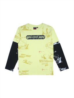 Gini & Jony - Boys Yellow T-shirts