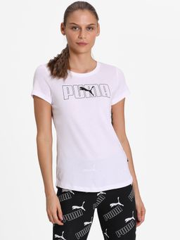 Puma - Rebel Graphic Womens White T-Shirt