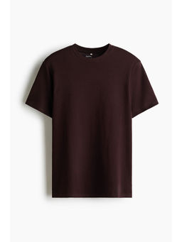 H&M - Men Maroon Cooling Regular Fit T-shirt