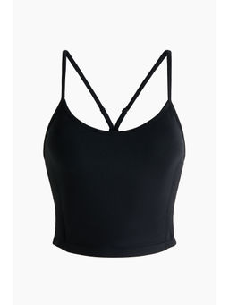H&M - Women Black Seamless Sports Tank top with DryMove