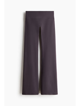 H&M - Women Purple Low Waist Flared sports leggings with SoftMove