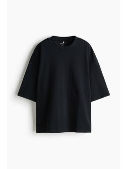 H&M - Men Black Cooling Oversized Fit T-shirt