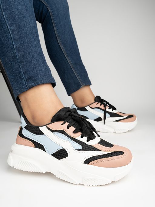 Casual Shoes For Girls Black Lace Up Shoes Buy Shoetopia Girls