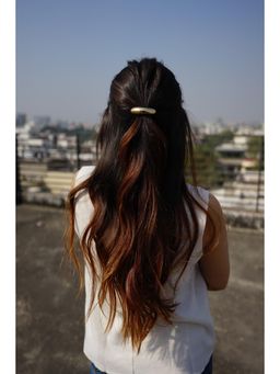 ANUSHKA JAIN JEWELLERY - Gold-Plated Dome Pony Hair Cuff for Ponytails