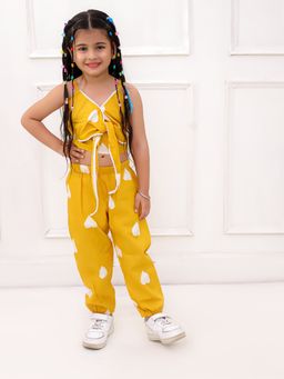 KID1 - Mustard Printed Top and Joggers