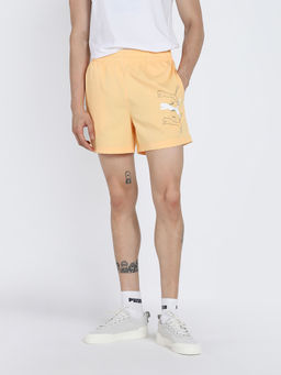 Puma - Logo Lab Woven 5 Men Orange Shorts