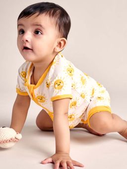 Bubz - Unisex Bamboo Baby Romper Two-Way Zip - Sol