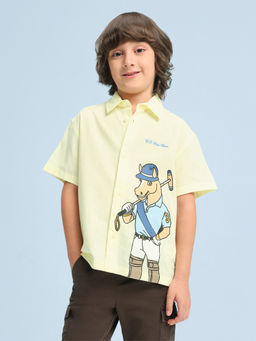 U.S. POLO ASSN. - Kids Boys Printed Regular Fit Shirt