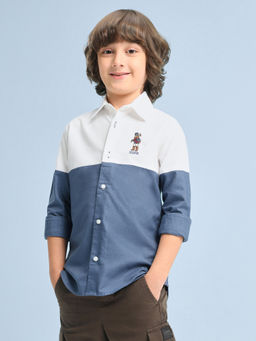 U.S. POLO ASSN. - Kids Boys Colorblock Oxford Shirt