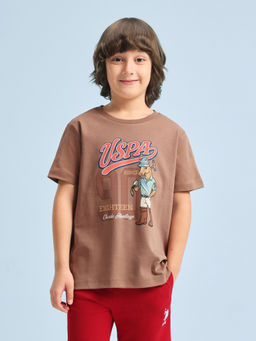 U.S. POLO ASSN. - Kids Boys Brand Printed Regular Fit T-Shirt