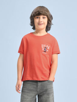 U.S. POLO ASSN. - Kids Boys Solid Regular Fit T-Shirt