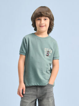 U.S. POLO ASSN. - Kids Boys Solid Regular Fit T-Shirt