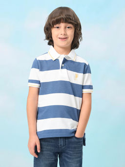 U.S. POLO ASSN. - Kids Boys Horizontal Striped Regular Fit Polo Shirt