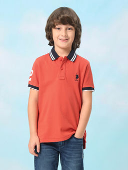 U.S. POLO ASSN. - Kids Boys Solid Regular Fit Polo Shirt