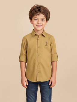 U.S. POLO ASSN. - Kids Boys Solid Twill Shirt