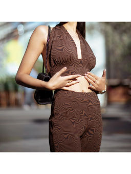 IZF - Animal Print Halter Top