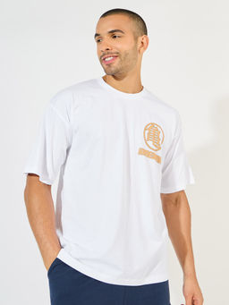 Styli - White Dragon Ball Z Graphic Character Oversize T-Shirt